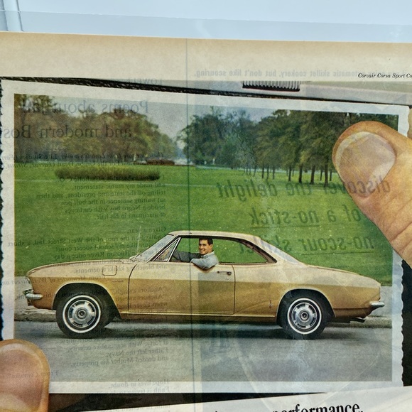 1965 Corsair Corsa Sport Coupe Chevrolet Magazine Advertisement Laminated - Picture 7 of 7
